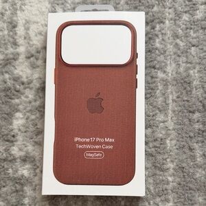 iPhone 17 Pro Max Case - Brown Fine Woven case